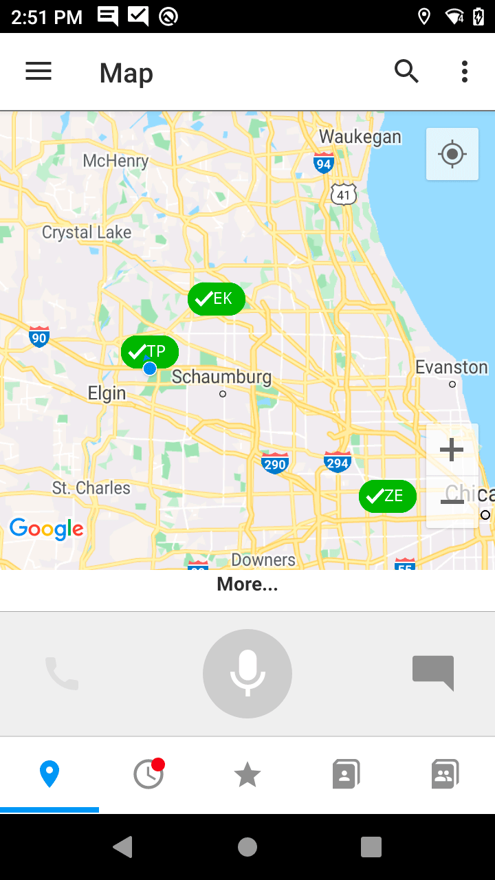 Workforce Connect Screenshot Map